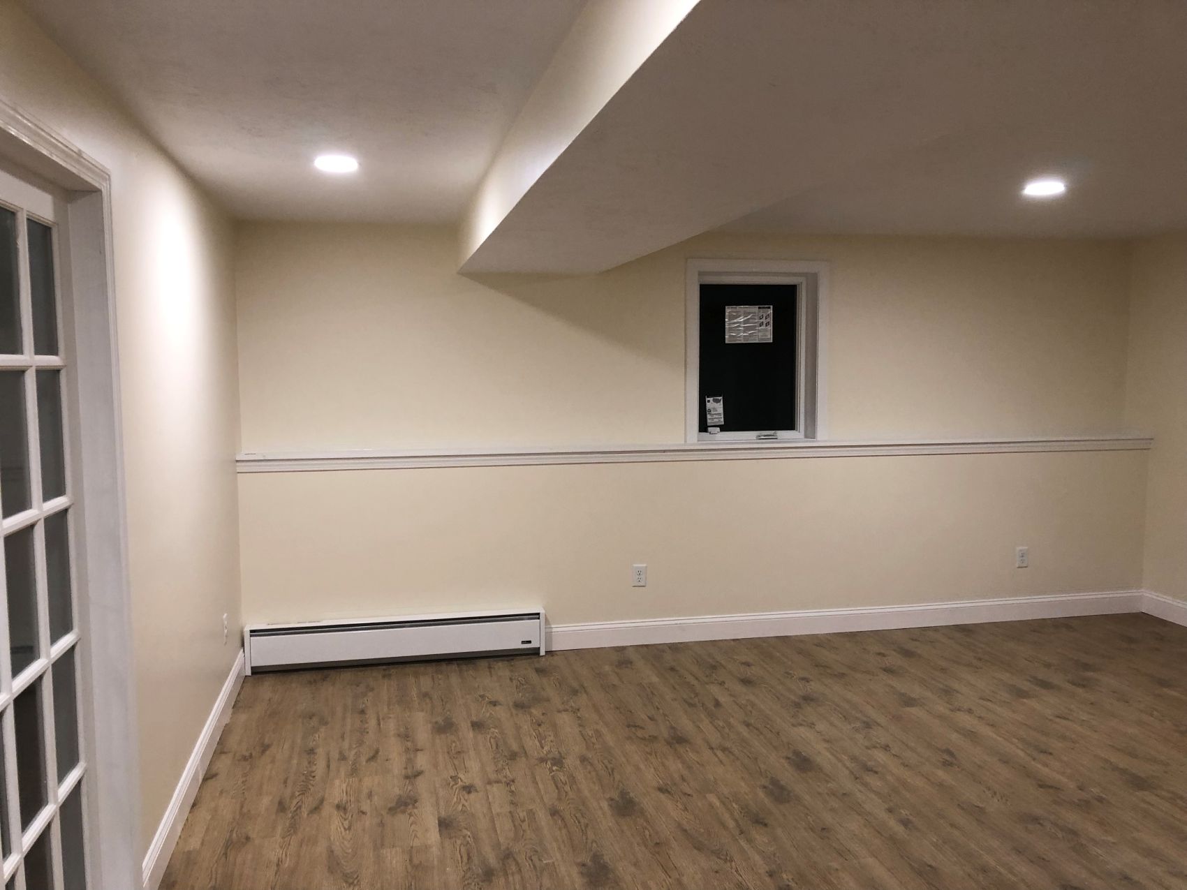 Basement remodeling project